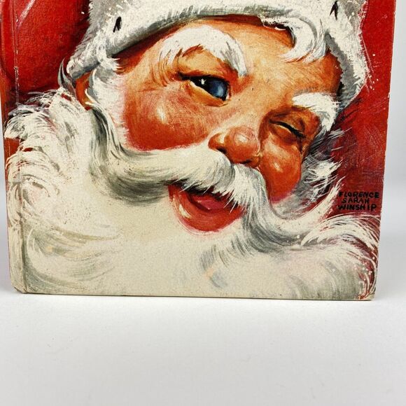 VTG 1966 Santa’s Surprise Book Whitman BIG Tell-a-Tale Joan Potter Elwart HC - Picture 5 of 12